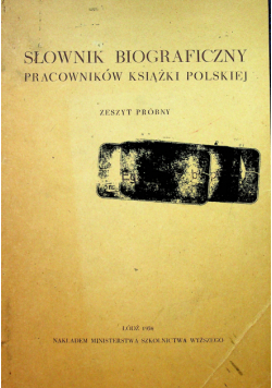 Słownik biograficzny pracowników książki polskiej
