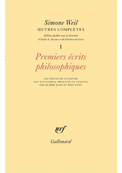 Premiers écrits philosophiques