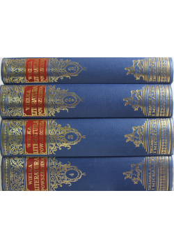 Wielka literatura powszechna 4 tomy reprint z ok 1933 r
