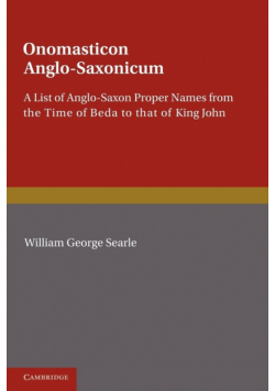 Onomasticon Anglo-Saxonicum