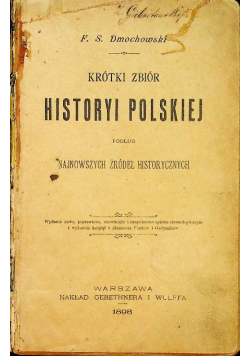 Krótki zbiór historyi polskiej 1898 r.