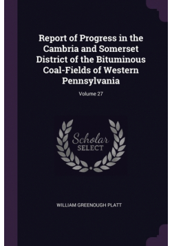 Report of Progress in the Cambria and Somerset District of the Bituminous Coal-Fields of Western Pennsylvania; Volume 27