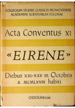 Acta Conventus XI