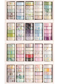 Taśma dekoracyjna Washi Tape (25szt)