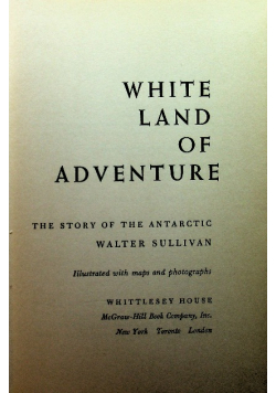 White land of adventure