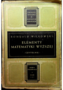 Elementy matematyki wyższej 1947 r
