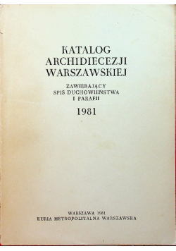 Katalog archidiecezji warszawskiej 1981