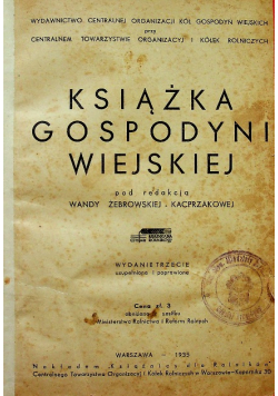 Książka gospodyni wiejskiej 1935 r