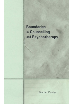 Boundaries in Counselling and Psychotherapy