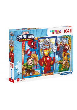 Puzzle 104 Supercolor Maxi Marvel Super Hero Adventures