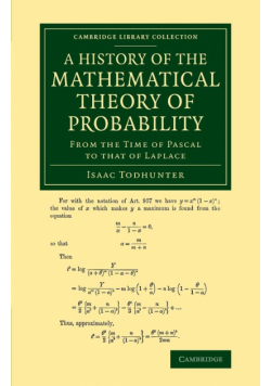 A History of the Mathematical Theory of Probability
