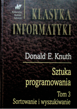 Sztuka programowania Tom 3 Sortowanie i wyszukiwanie