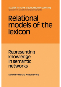 Relational Models of the Lexicon