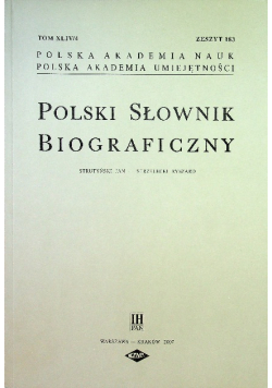 Polski słownik biograficzny Tom XLIV / 4 Zeszyt 183