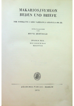 Makarios symeon reden und briefe