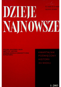Dzieje najnowsze nr 1 / 03