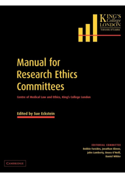 Manual for Research Ethics Committees