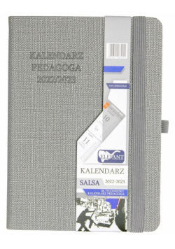 Kalendarz 2022/23 B6 tyg. Salsa szary ELEFANT