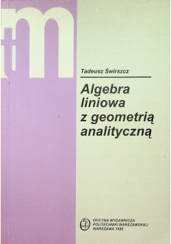 Algebra liniowa z geometrią analityczną