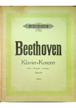 Beethoven Klavier Konzert opus 19