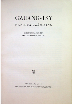 Czuang Tsy Prawdziwa księga południowego