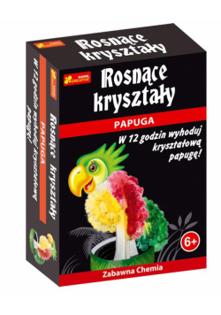 Rosnące kryształy. Papuga