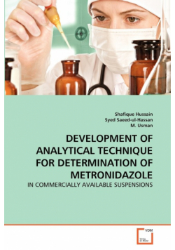 Development Of Analytical Technique For Determination Of Metronidazole