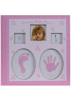 Fotoalbum kieszeniowy szyty BABY dziewczynka