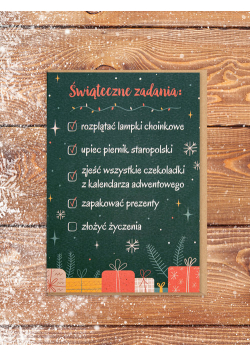 Kartka Świąteczne zadania