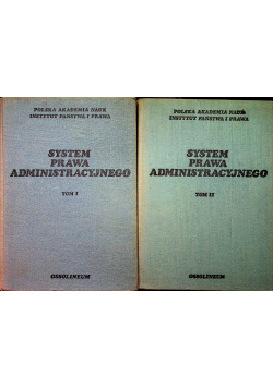 System prawa administracyjnego tom 1 i 2
