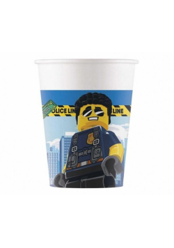 Kubeczki papierowe Lego City 200ml 8szt