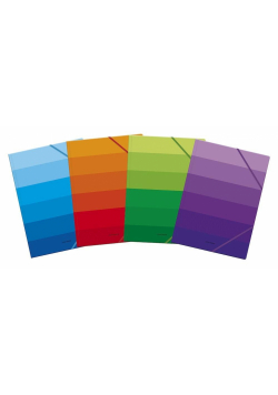 Teczka z gumką C4 kartonowa Ombre mix 1szt