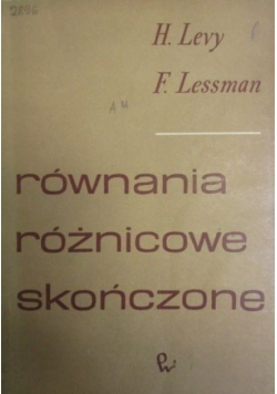 Równania różnicowe skończone