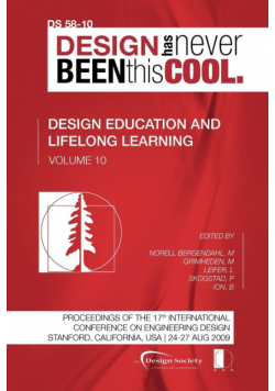 Proceedings of ICED'09, Volume 10, Design Education and Lifelong Learning