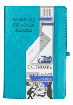 Kalendarz 2022/23 A5 tyg. Salsa turkusowy ELEFANT