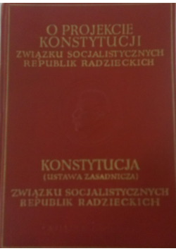 O projekcie konstytucji związku socjalistycznych republik Radzieckich