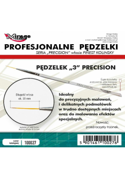 Pędzelek Precision Kolinsky 3
