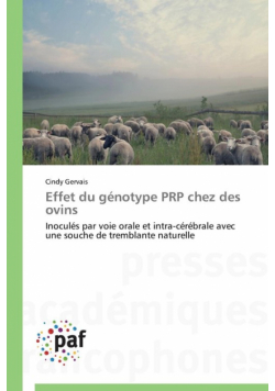 Effet du génotype prp chez des ovins