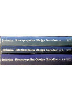 Rzeczpospolita Obojga Narodów tom 1 do 3