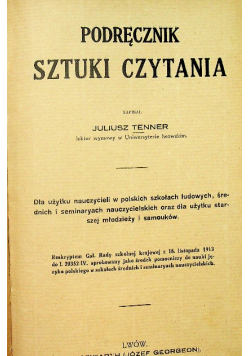 Podręcznik sztuki czytania 1913 r
