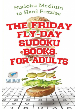 The Friday Fly-Day Sudoku Books for Adults | Sudoku Medium to Hard Puzzles