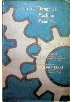 Design of machine members
