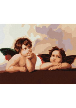 Malowanie po numerach - Urocze małe aniołki 40x50