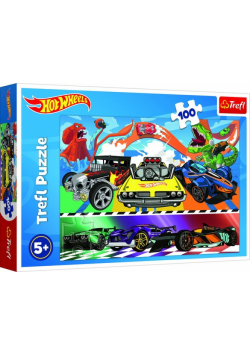 Puzzle Hot Wheels Pędzące samochody 100