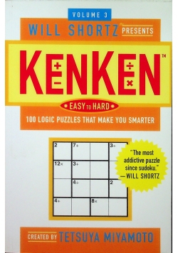 Will Shortz Presents KenKen Easy to Hard  tom III