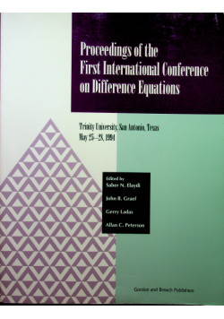 Proceedings of the first international conference on difference equations