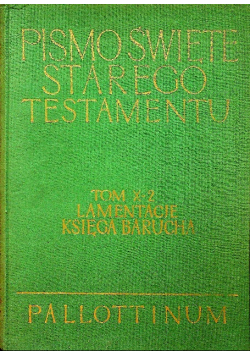 Pismo Święte Starego Testamentu Tom X - 2