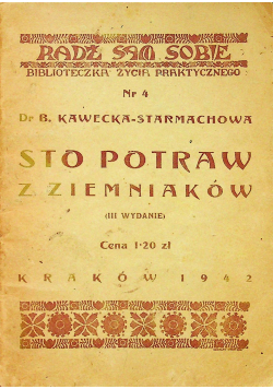 Sto potraw z ziemniaków 1942 r.