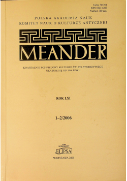 Meander rok LXI