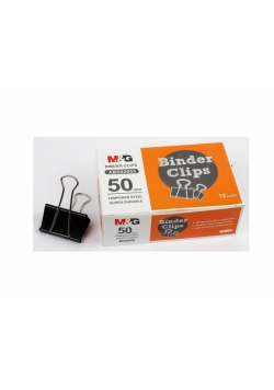 Klipy 50mm czarne 12 szt.